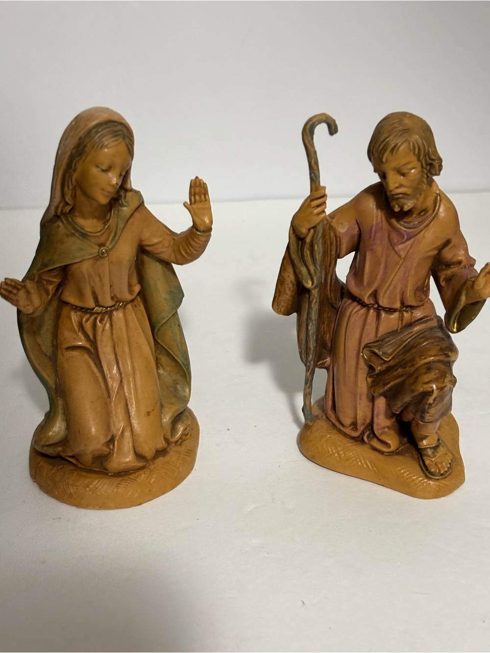 Vintage 1983 Fontanini Depose Italy Nativity Figures: Mary & Joseph EVC